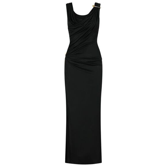 Versace Black Viscose Dress Women
